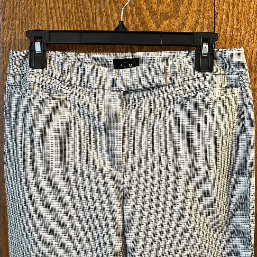 White House Black Market Checkered The Slim Cropped Pants size 4. - Picture 2 of 10